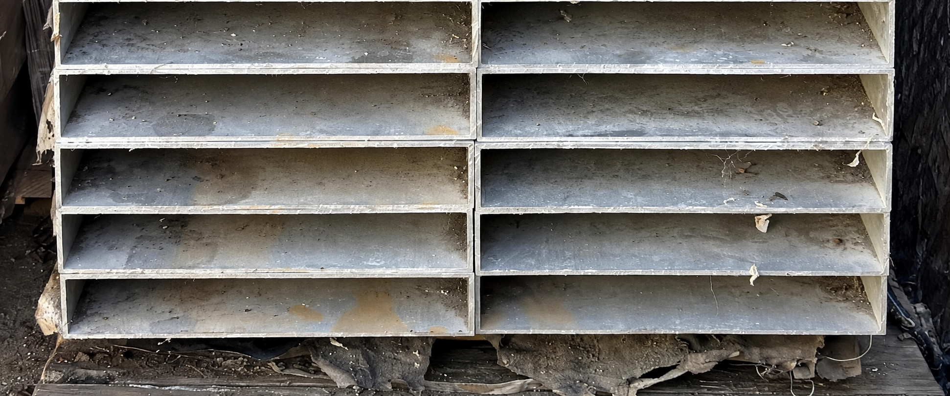 2 x 10 x 1/8-inch aluminum rectangular tube