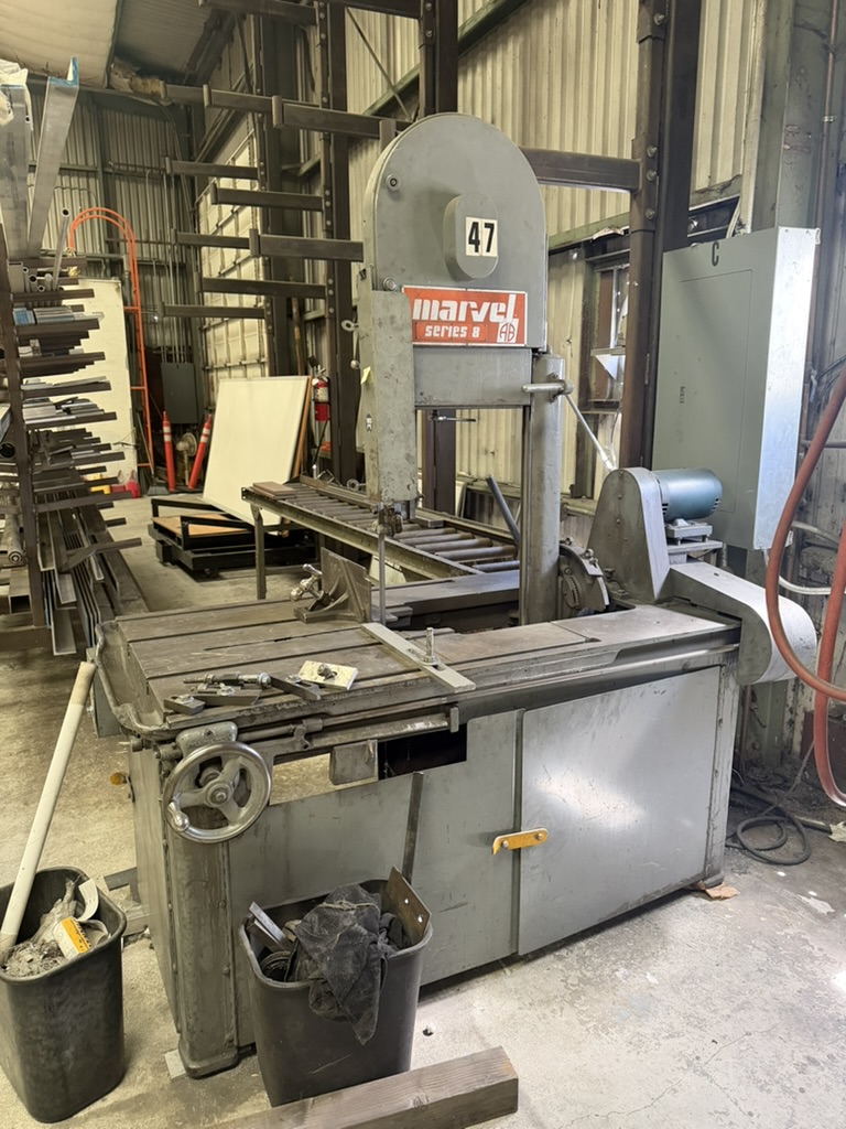 Marvel Series 8 industrial vertical metal-cutting band saw