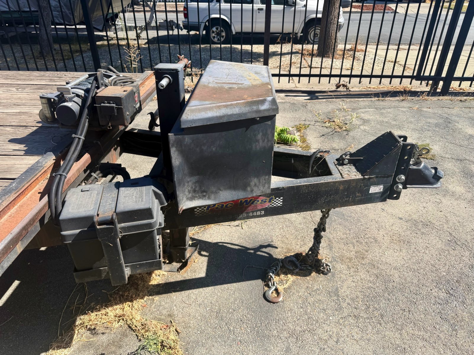 Trailer tongue, battery boxes, and equipment enclosures