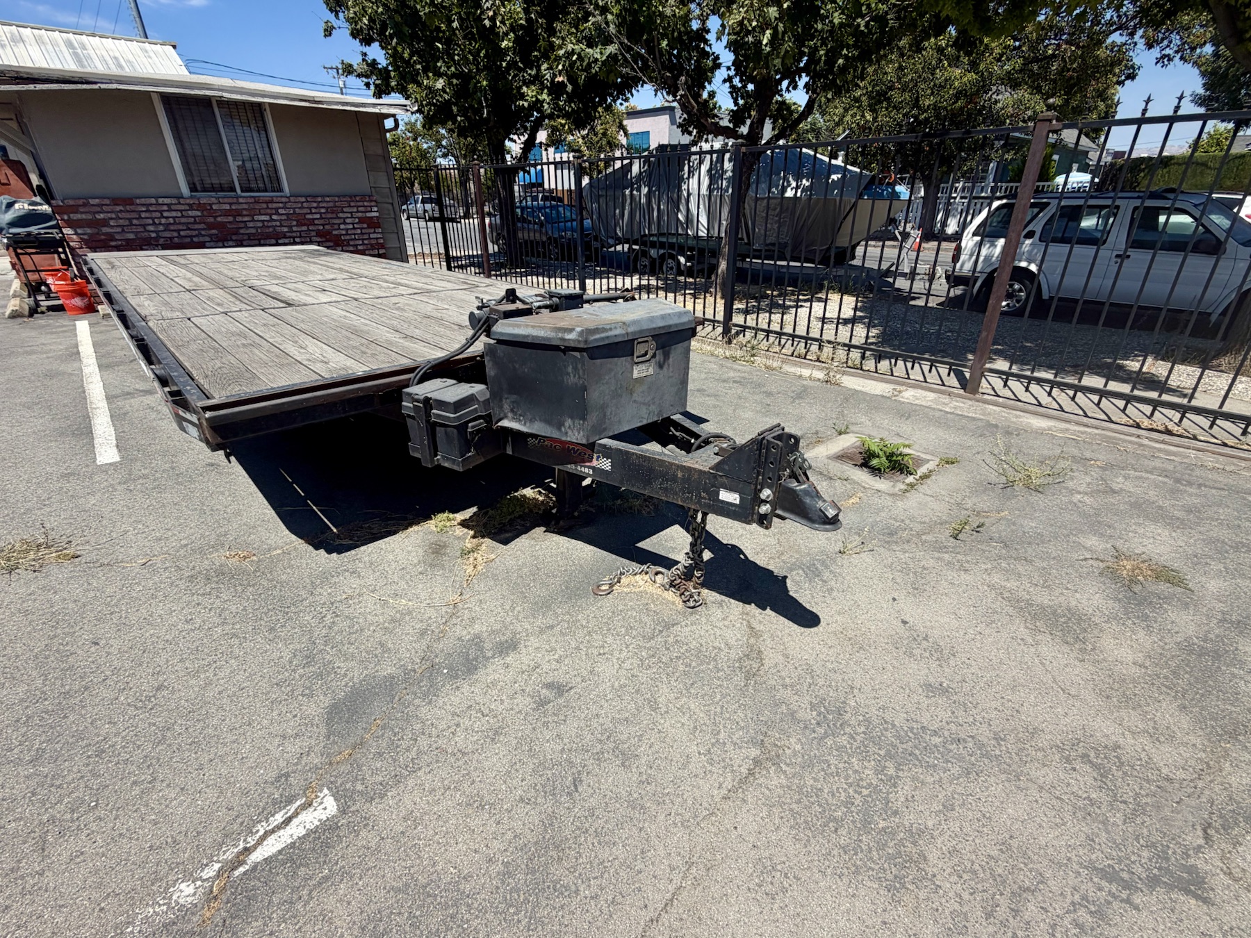 Trailer tongue, storage box, and bumper-pull hitch